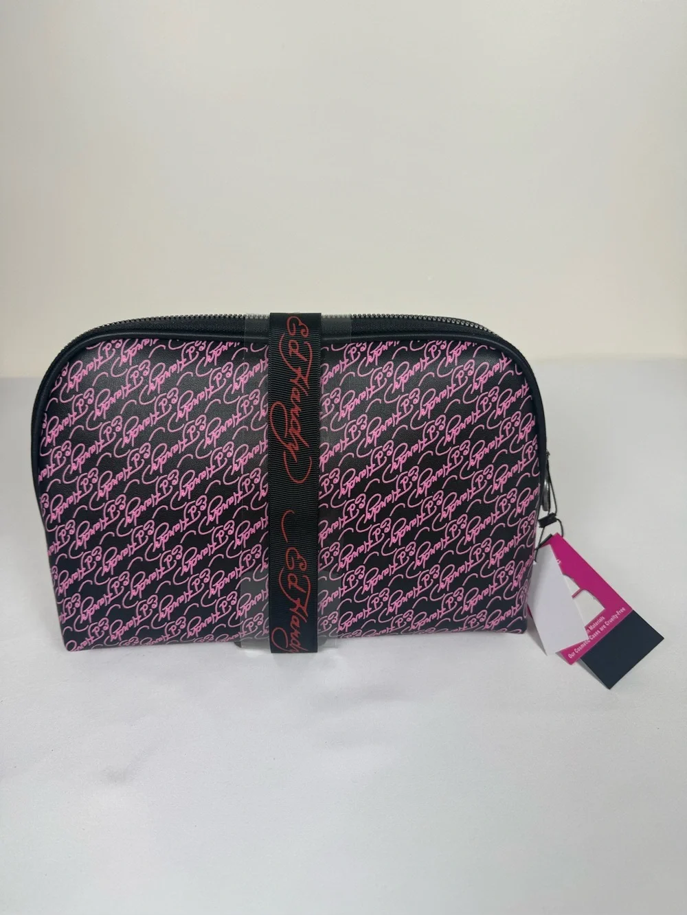 Ed Hardy 2-Piece Rhinestone Cosmetic Bag Set ✨🖤